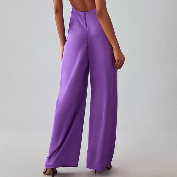 Brand New Striking Katie May Robbie Open-Back Halter Jumpsuit - Picture 7 of 14